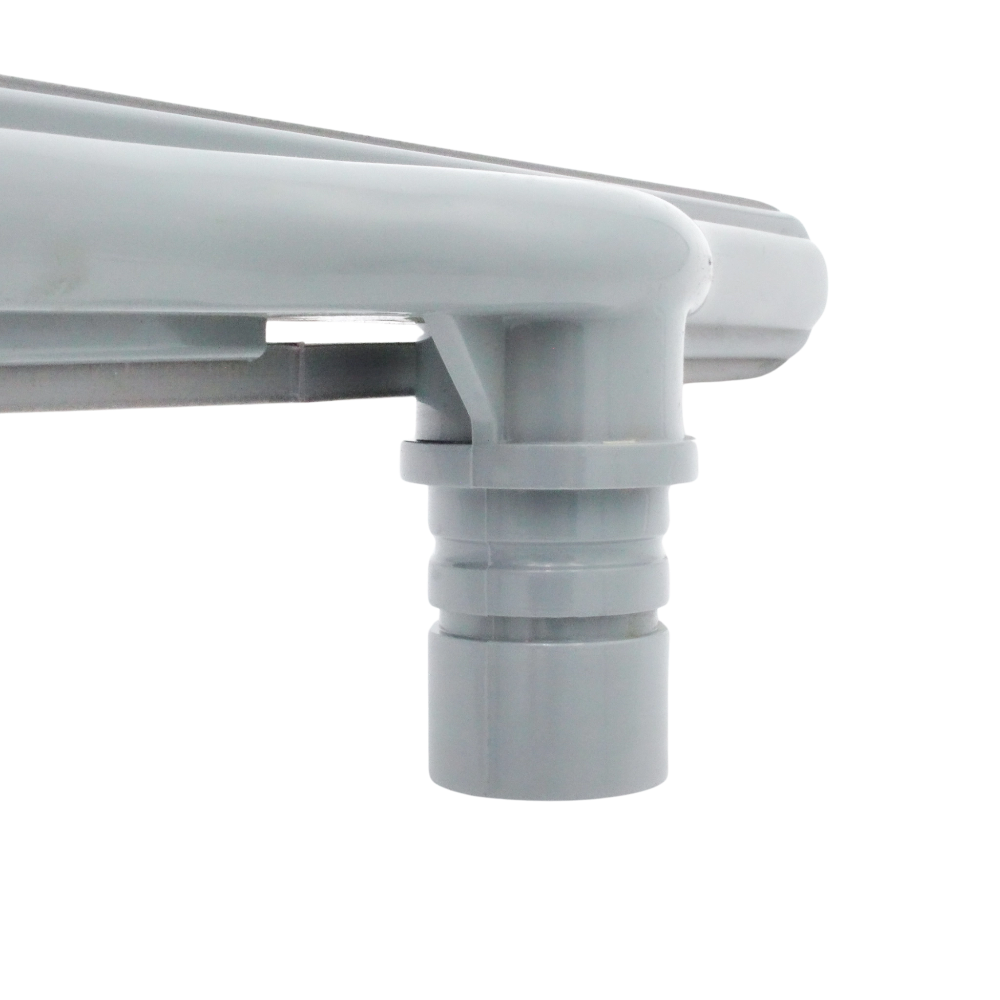 Angled overhead shot of full tool highlighting scallops and width