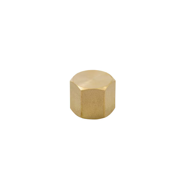 Brass DT-Jet Style 1/4" Threaded Cap – Corrosion-Resistant End Seal Fitting