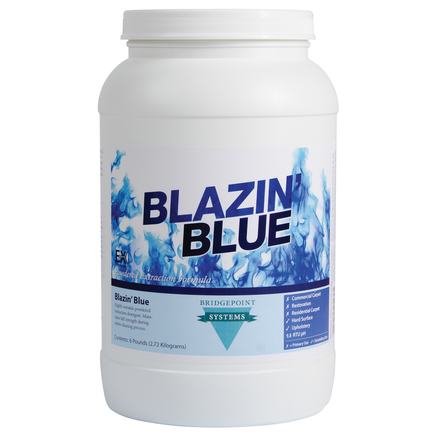 Bridgepoint Blazin' Blue – High-Concentrate Carpet Extraction Powder (6 lbs)