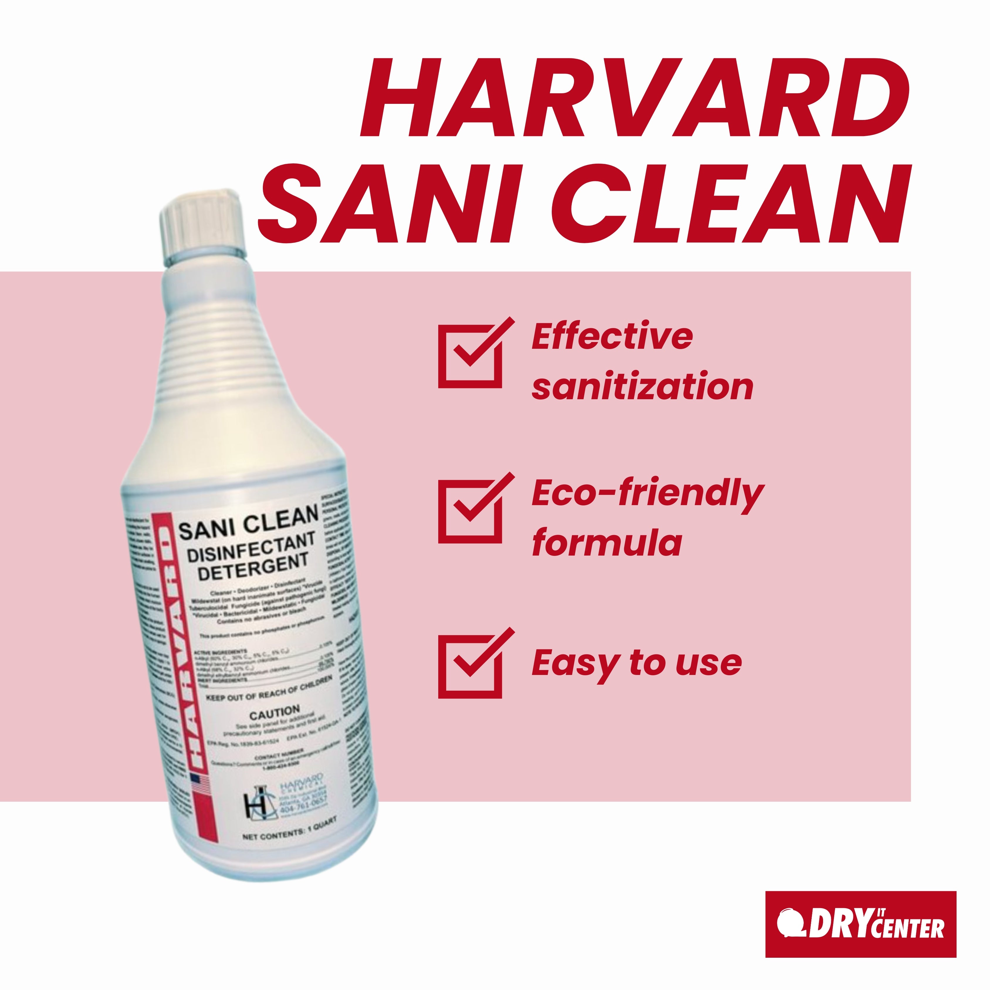 Harvard Sani Clean Disinfectant Cleaner – 1 Gallon