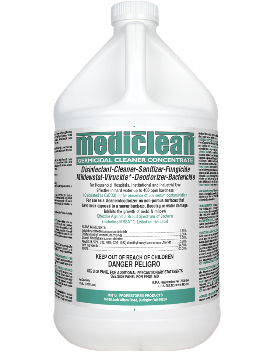 Mediclean germicidal cleaner concentrate lemon
