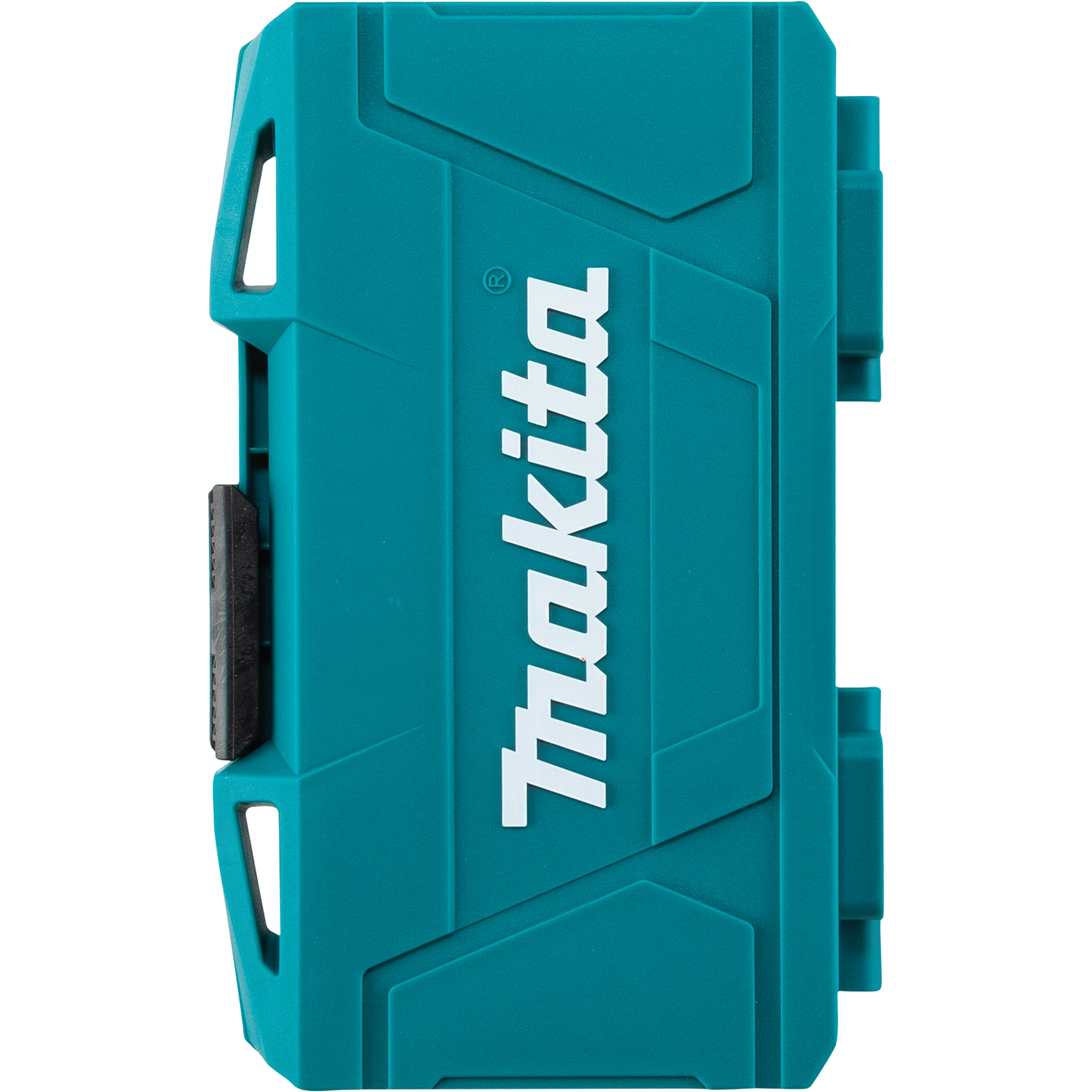 back view of makita impact xps bit set case closed showing molded design