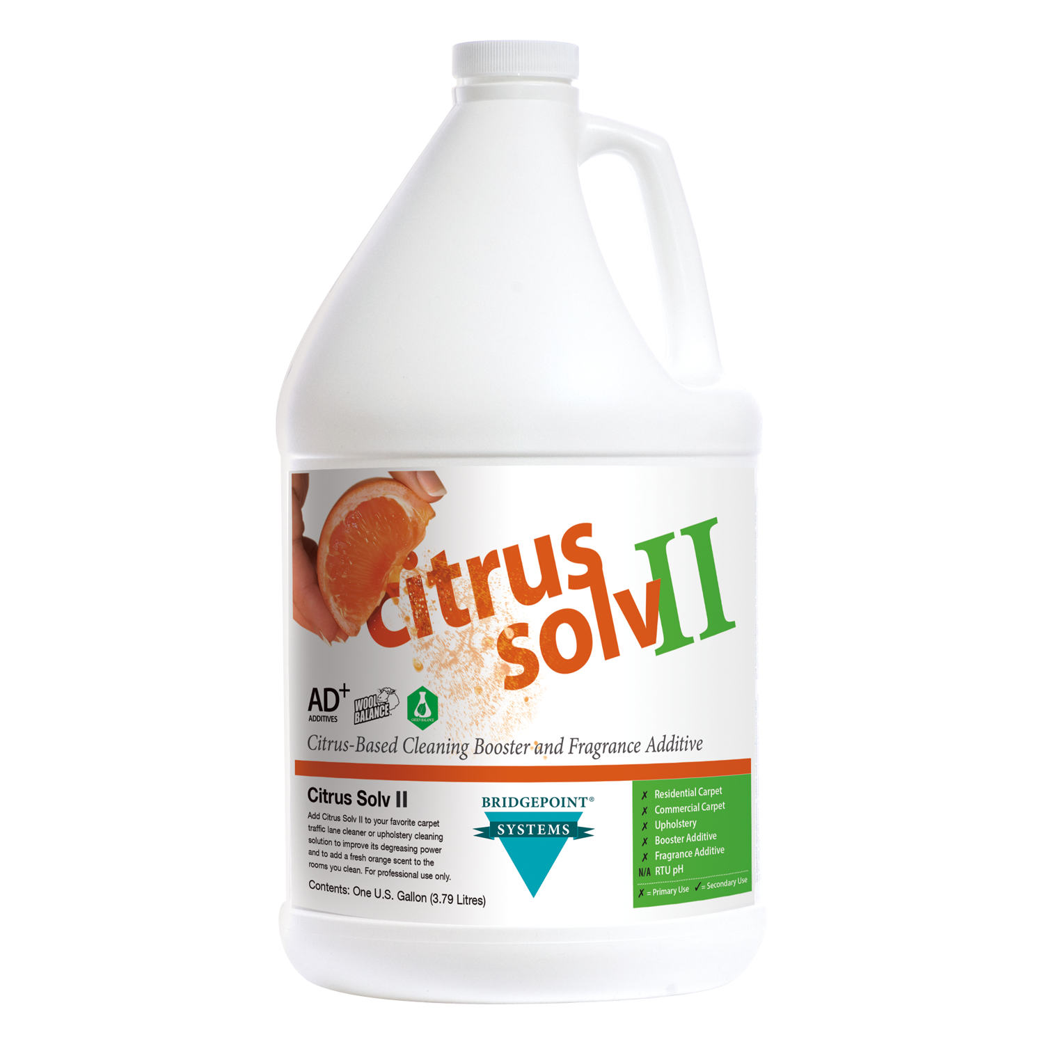 Bridgepoint Citrus Solv II – Enhanced Citrus Degreaser & Fragrance Booster