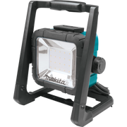 front view of makita 18v lxt cordless corded led work light showing 20 led panel