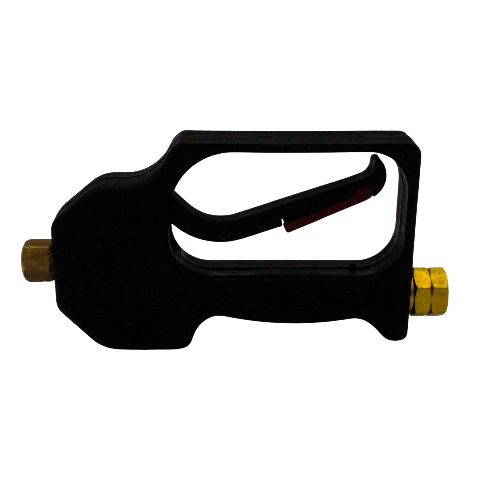 left back angle view showing nozzle direction and rear inlet threading