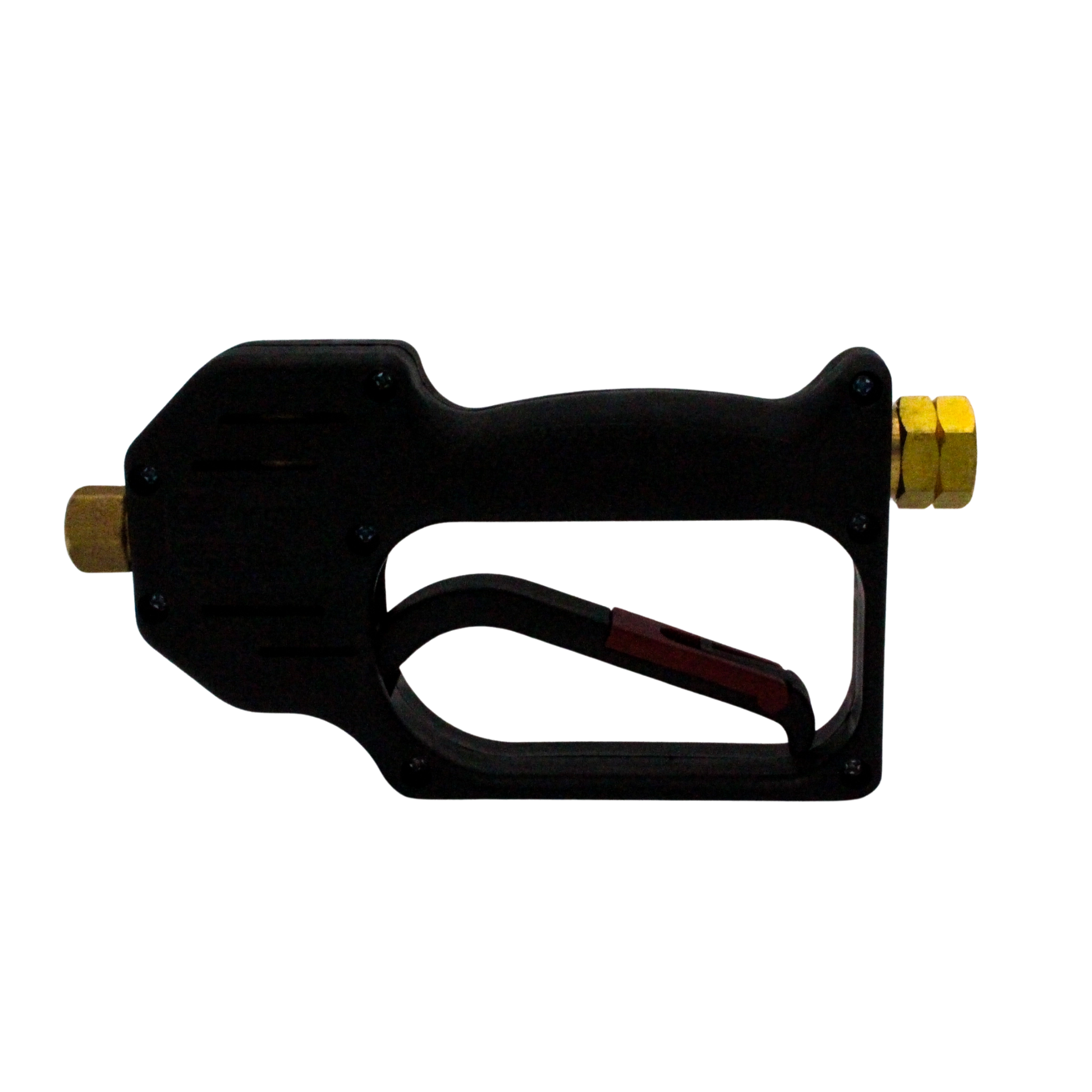 right side of spray gun displaying compact form and reinforced housing