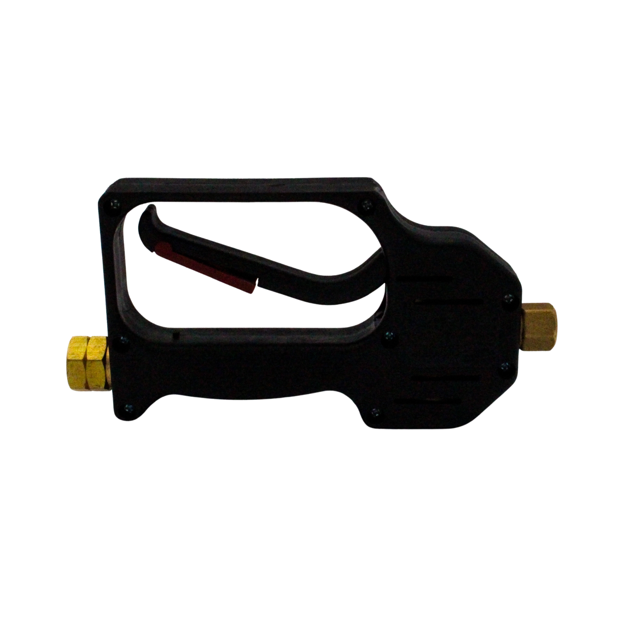 top angle from right showing nozzle alignment and rear inlet