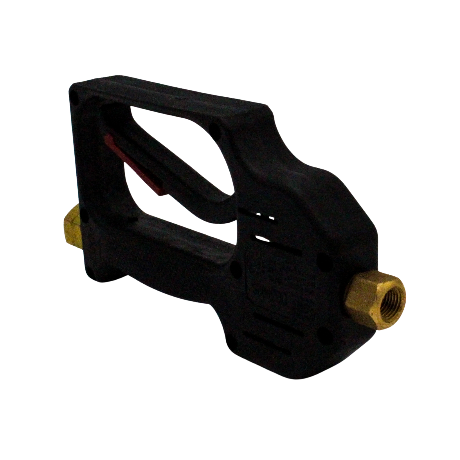 top right side view showing barrel contour and inlet positioning