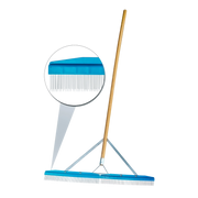 close-up of durable nylon bristles on grandi groom rake for deep carpet grooming