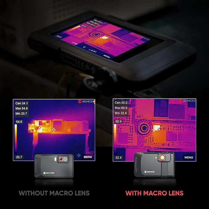 high-resolution thermals from hikmicro p201 macro lens showing fine detail