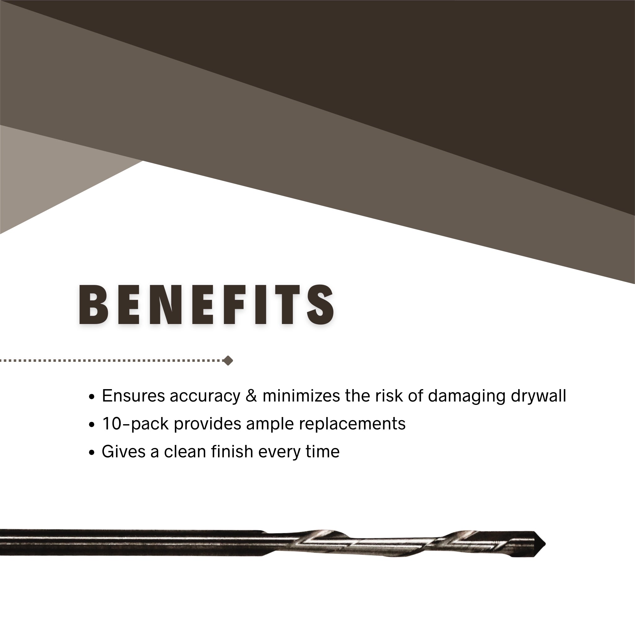 Makita 1/8" drywall guide tip bit benefits including accurate cuts and reduced damage