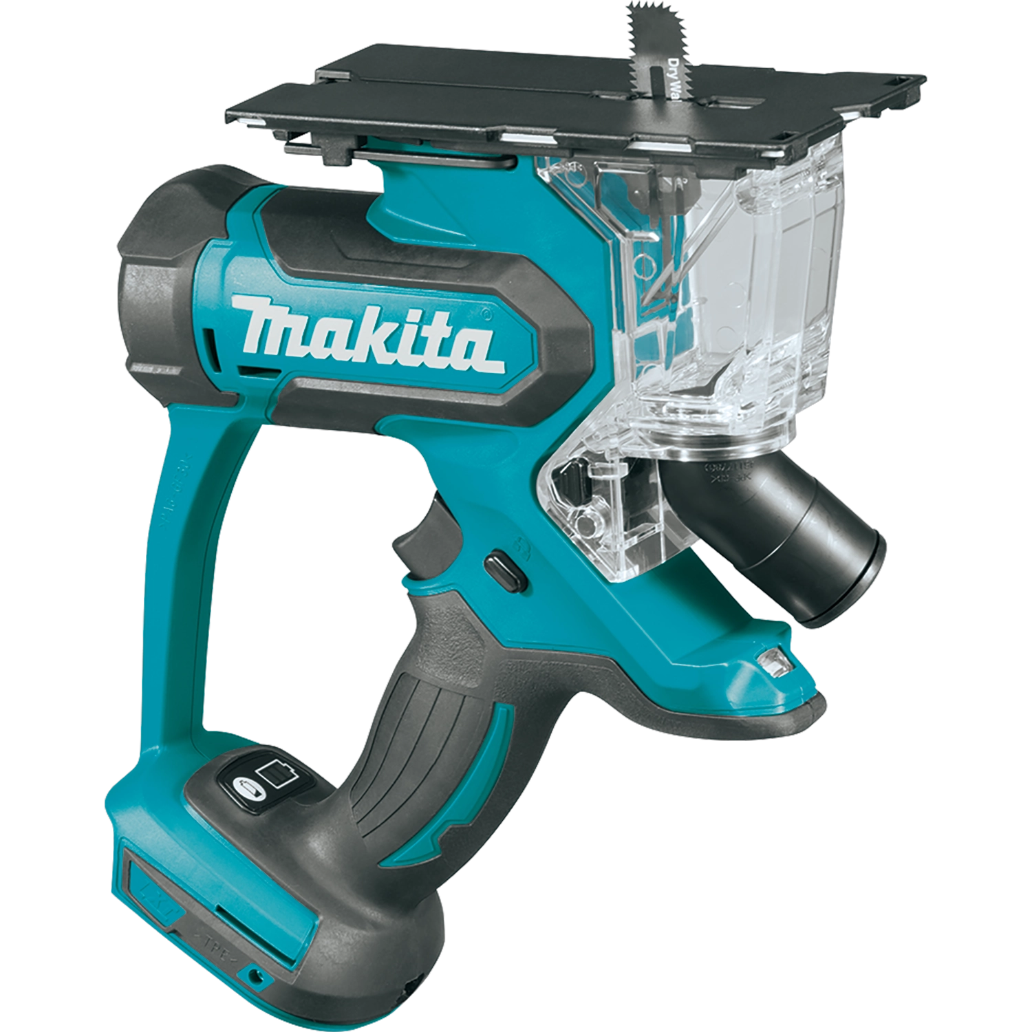 Makita drywall saw tool showcasing full design and ergonomic grip