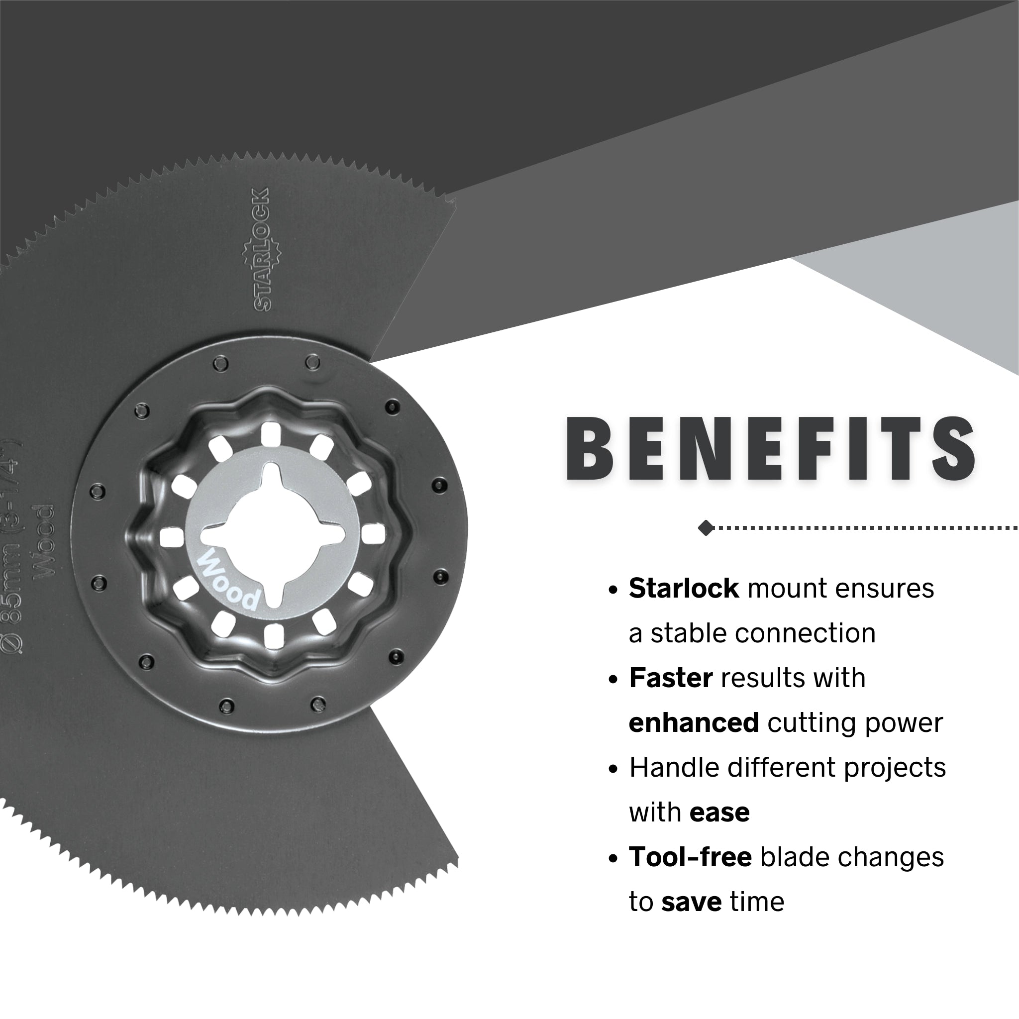 benefits of makita starlock segmented blade including plunge cutting accuracy and multi-material compatibility
