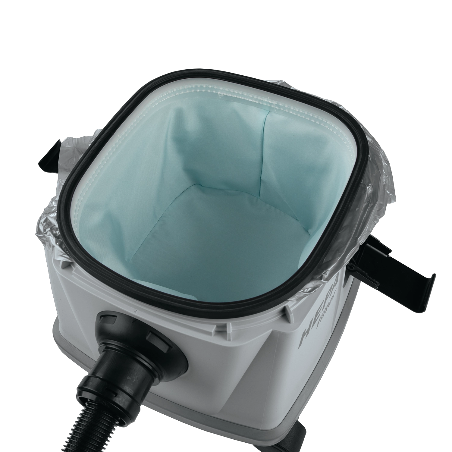 blue pre-filter from makita hepa vacuum showing dust-trapping design