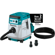 front view of makita 36v hepa vacuum tool only showing inlet and logo