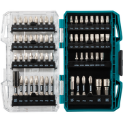 open front view of makita impact xps bit set showing full bit assortment