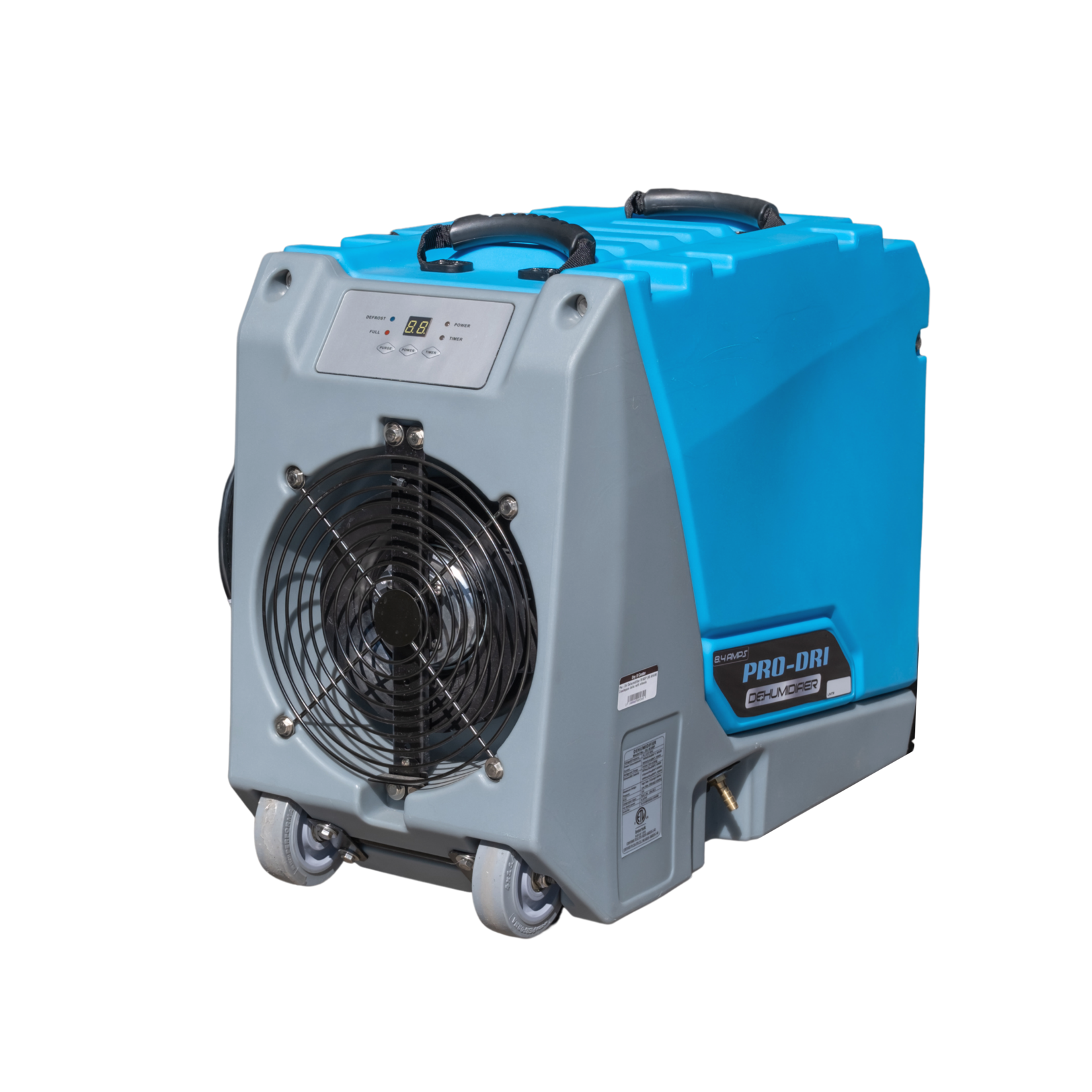 Pro-Dri R180P compact dehumidifier with hose storage and handle