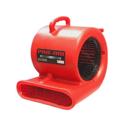 Pro-Dri red air mover showing 3-speed switch and power cord