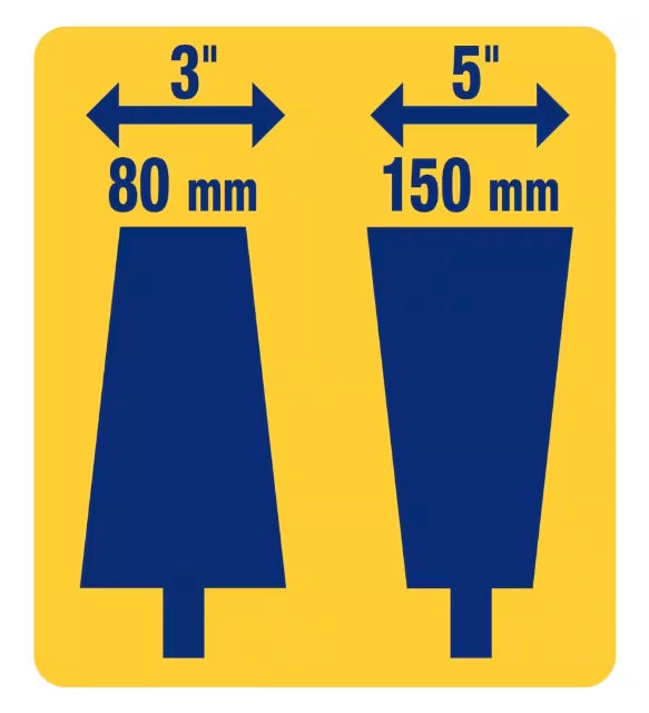 QEP demolition scraper placed beside worker for size and scale reference