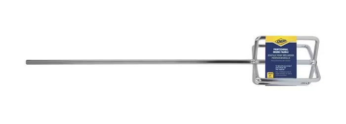 Opposite side view of the QEP Super Mixer Paddle showing shaft and blade alignment