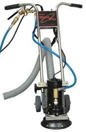 Close-up of Rotovac Stair Pro rotary head with jets