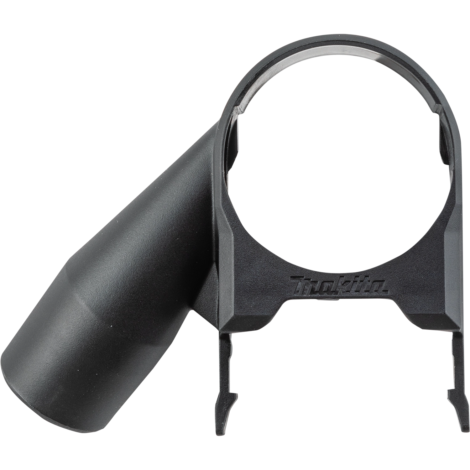 top view of makita xmt04 dust attachment showing airflow path