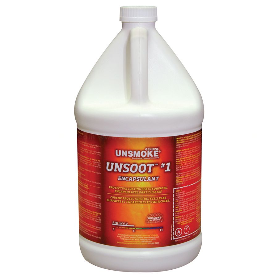 Unsmoke Unsoot #1 Encapsulant – Soot & Odor Sealer for Fire Restoration, 1 Gallon
