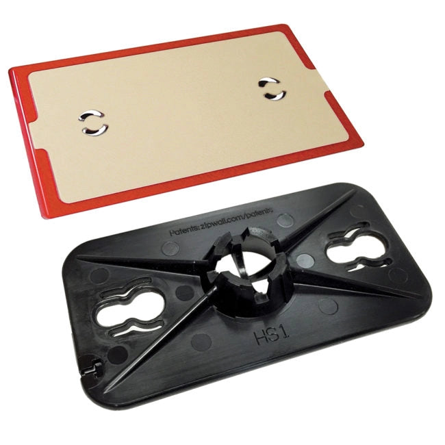 Front view of Zipwall Edge Head and Non-Skid Plate showing full replacement kit