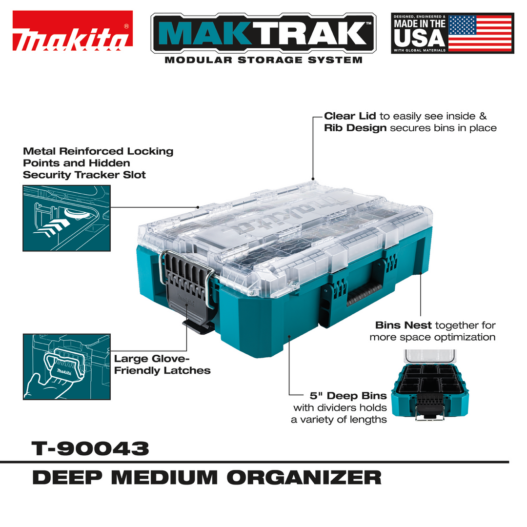 Makita T-90043 MAKTRAK™ Deep Medium Organizer