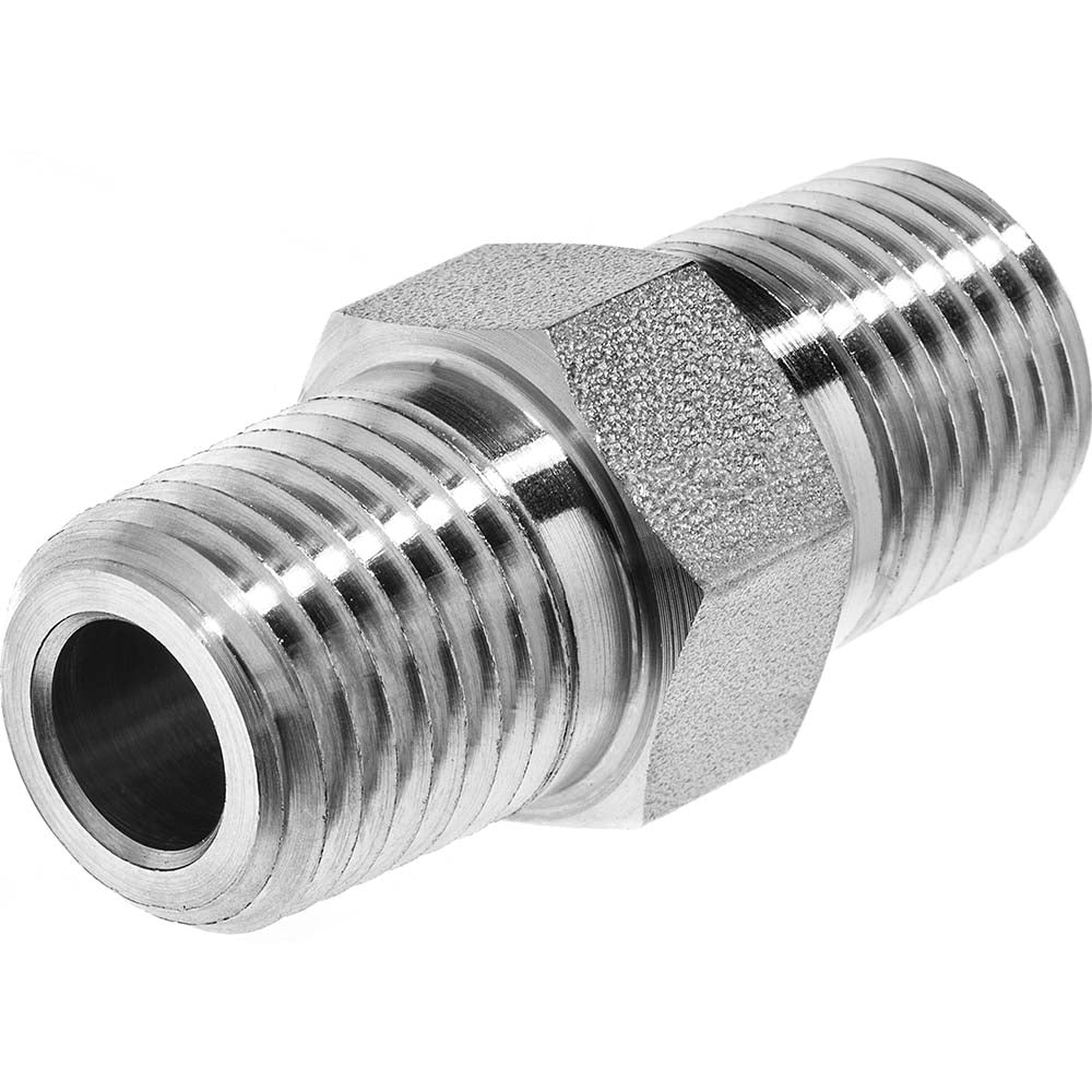 Stainless Steel Hex Nipple 1/4"x1/4"