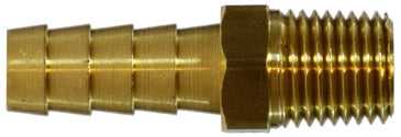 5/16 x 1/4 Brass Fitting, Hose Barb, Rigid MALE Adapter