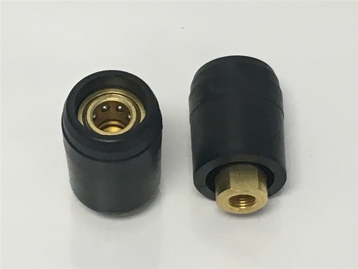 Brass Female Quick Connect, Plastic Safe Cover 1/4"