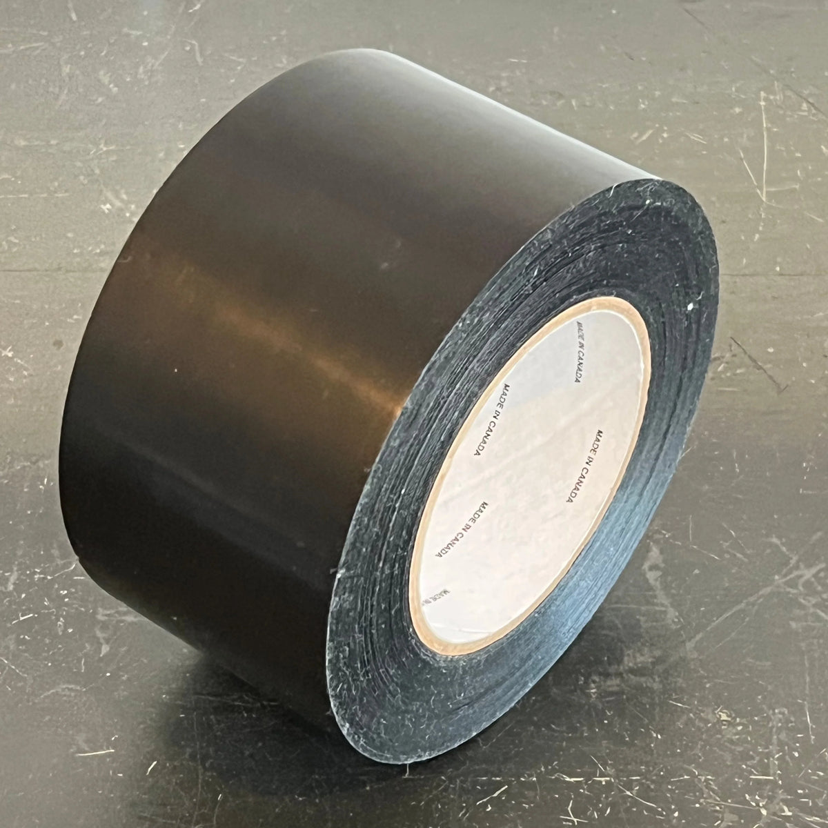 Bron 3" Single-Coated Poly Tape Black (72MM X 55M)