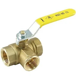 Brass 3-Way Valve – Durable Flow Control for Multi-Line Systems