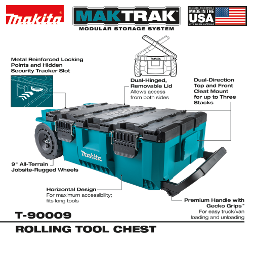 Makita T-90009 MAKTRAK™ Rolling Tool Chest