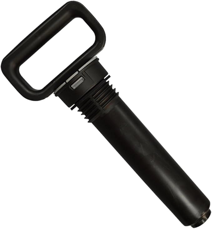 Black can opener on a white background