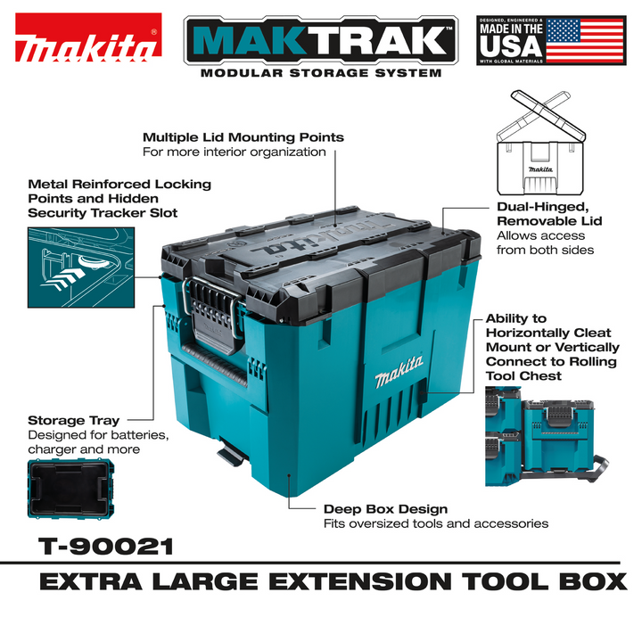 Makita T-90021 MAKTRAK™ Extra Large Extension Tool Box