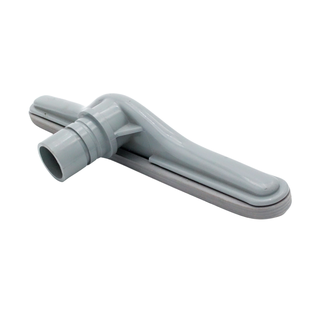 Back left angle of scallop head tool with visible wand connector opening

