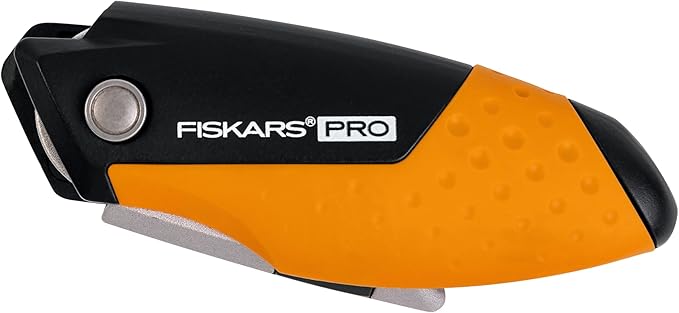 Fiskars Pro Folding Compact Utility Knife – Pocket-Sized Blade with Fast Change