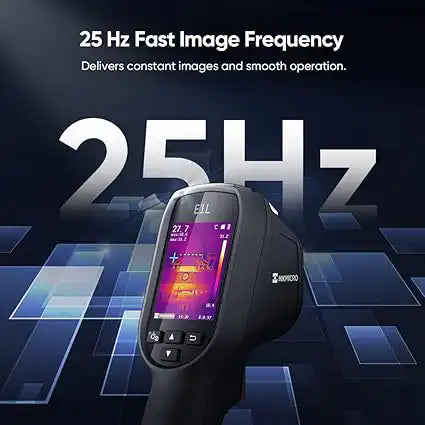 25 hz image frequency demonstration on hikmicro e1l thermal video
