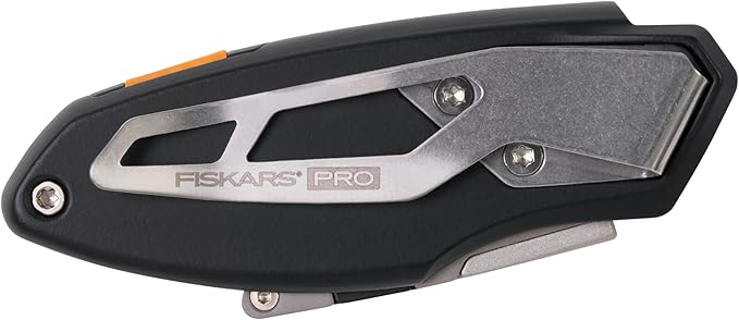 Fiskars Pro Folding Compact Utility Knife – Pocket-Sized Blade with Fast Change