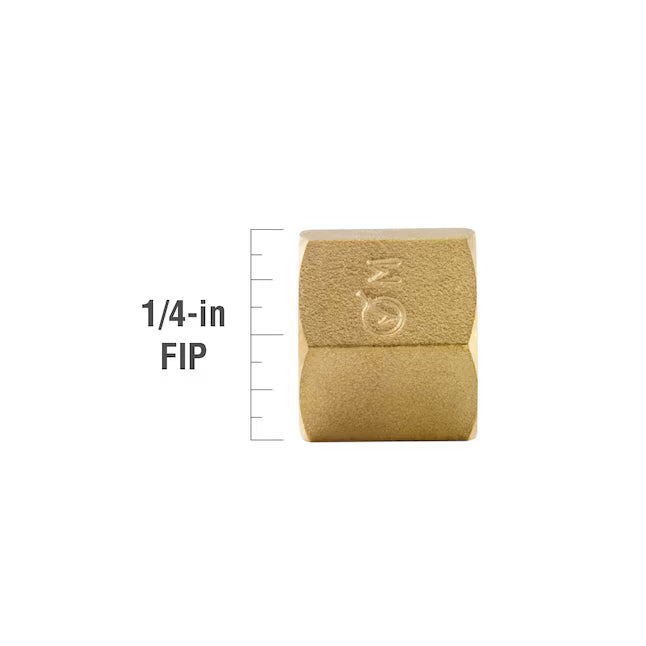 Brass DT-Jet Style 1/4" Threaded Cap – Corrosion-Resistant End Seal Fitting