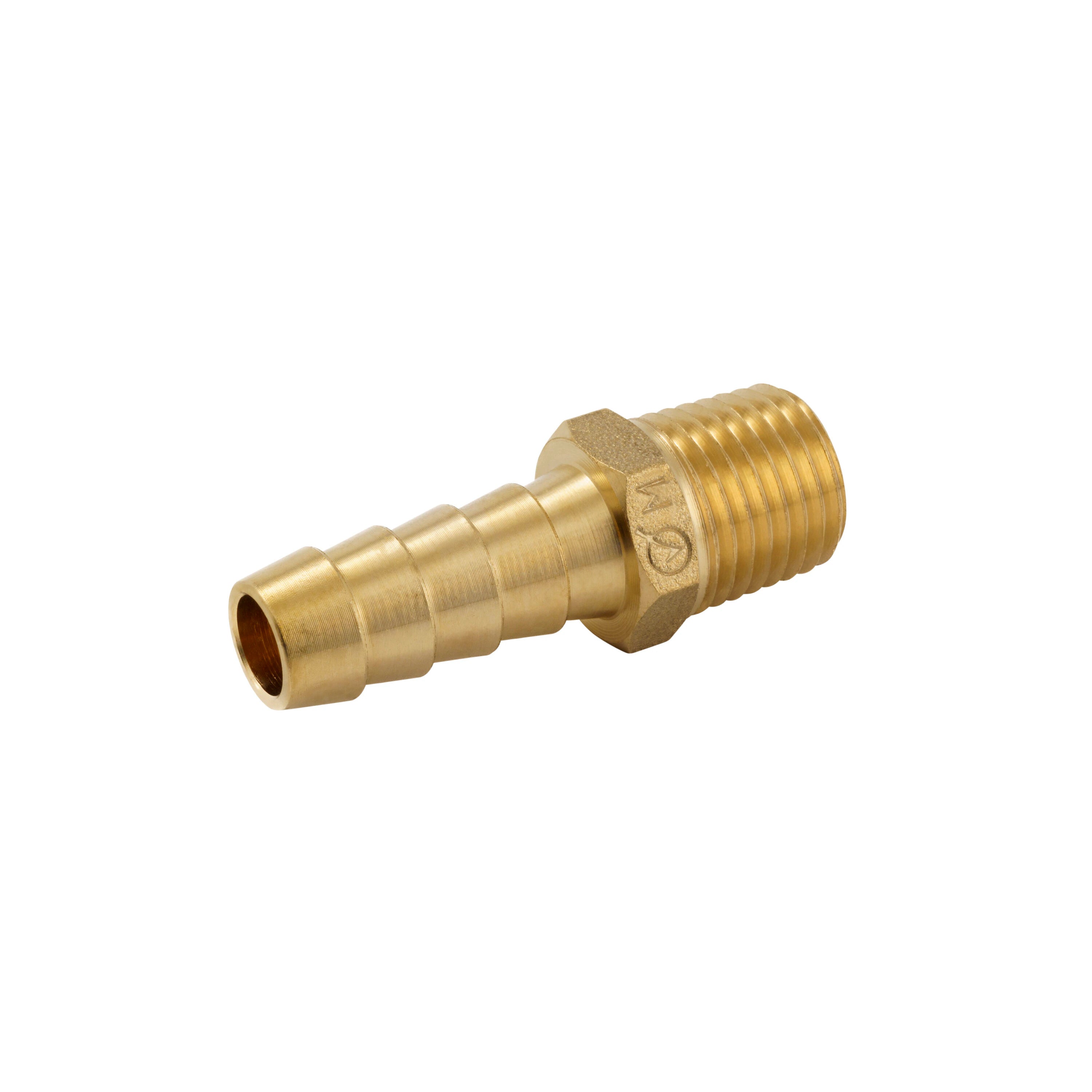 Brass 1/4" Hose Barb x 3/8" MPT Fitting – Durable Threaded Connector