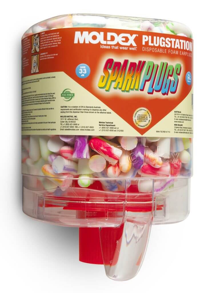 Moldex 6644 SparkPlugs® PlugStation® Earplug Dispenser – 250 Pairs