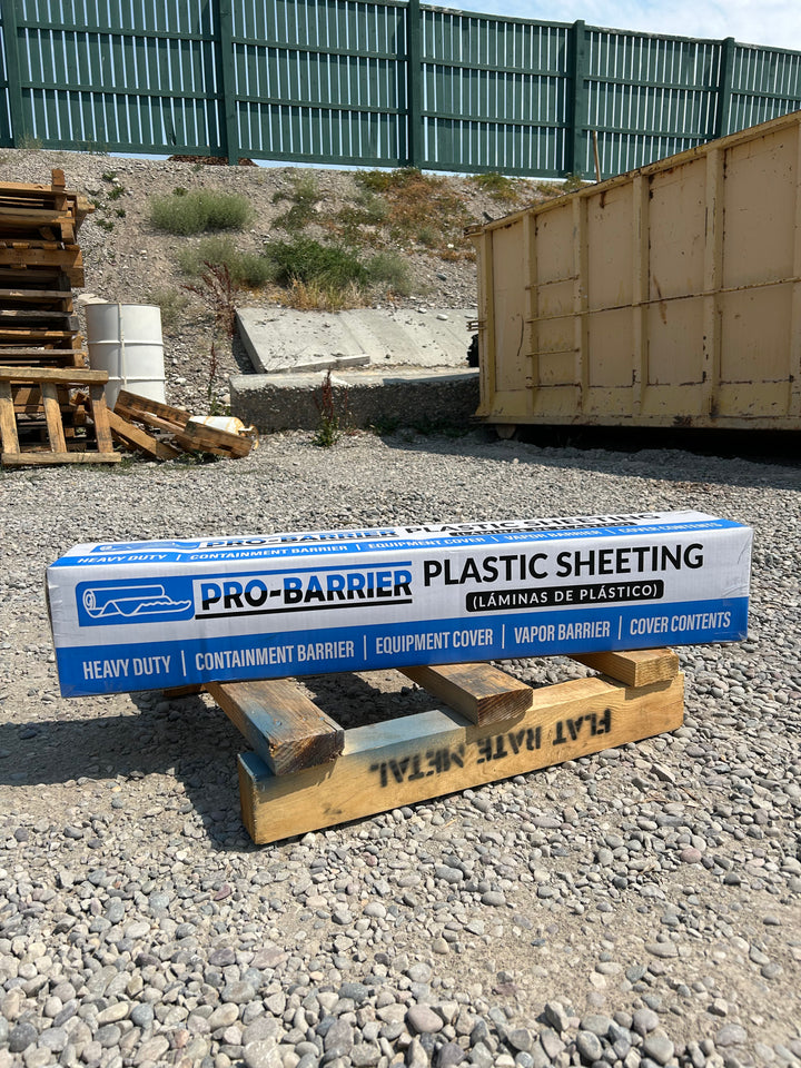 Pro-Barrier Plastic Sheeting 6 MIL 12'x100' Clear