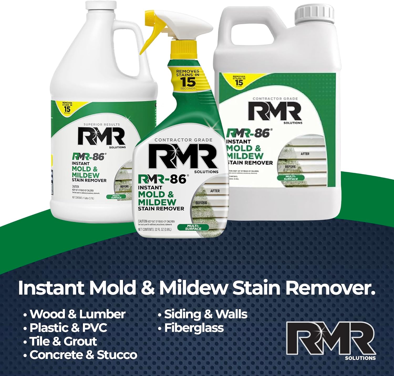 RMR-86 Mold & Mildew Stain Remover – 1 Gallon Fast-Acting Cleaner