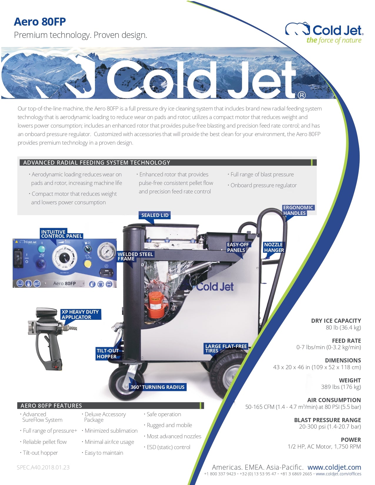 RENTAL] Cold Jet Dry Ice Blaster Aero 40FP Rental – Industrial