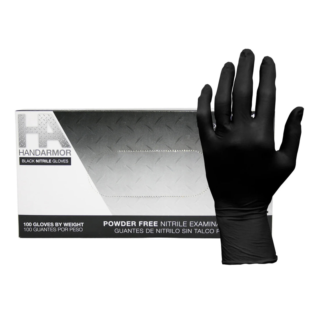 Hand Armor Nitrile 5Mil Powder-Free Gloves Black