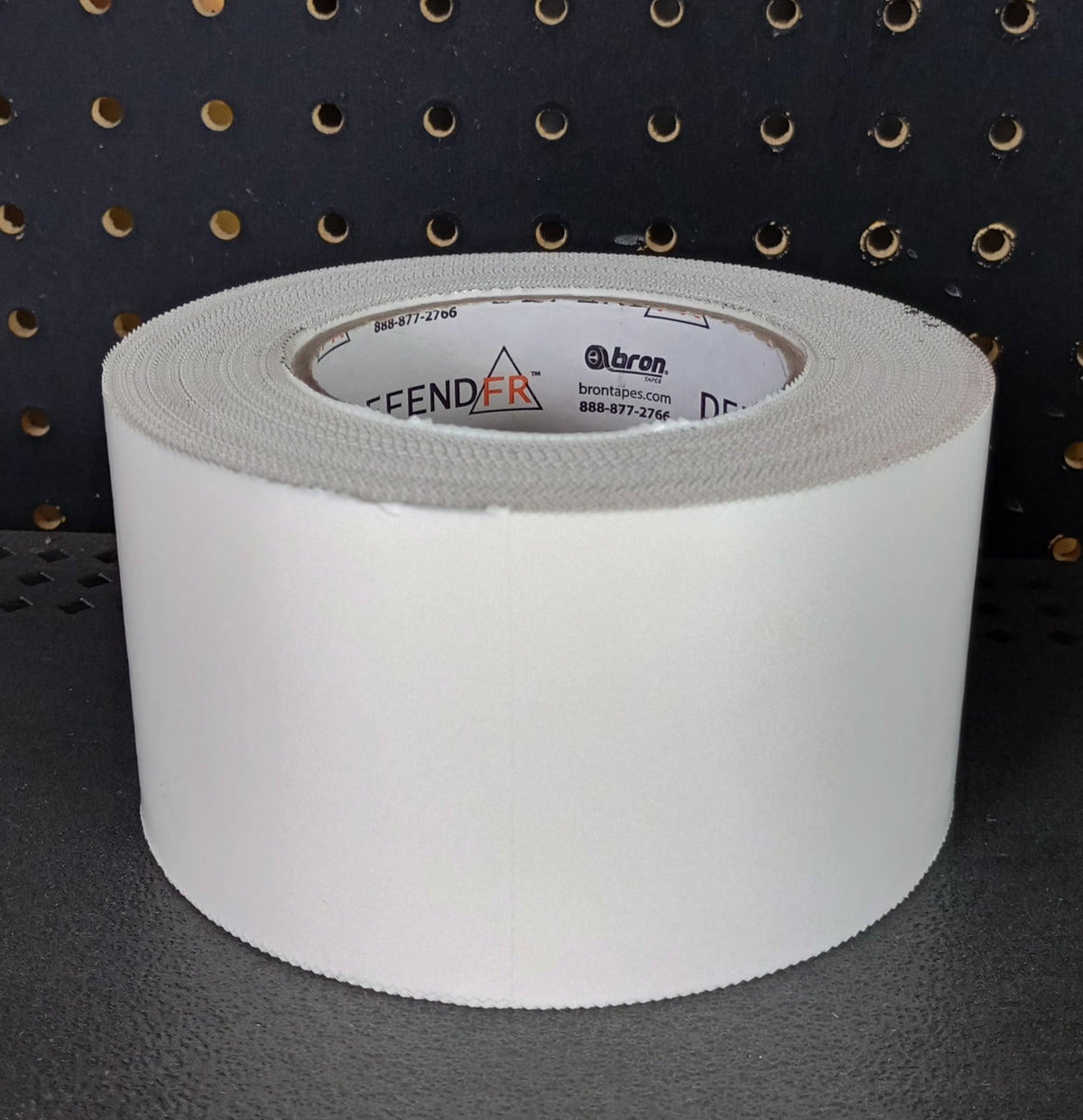 3" x 60 YD DefendFR Pinked Flame Retardant Tape – White Poly Tape for Safe Containment