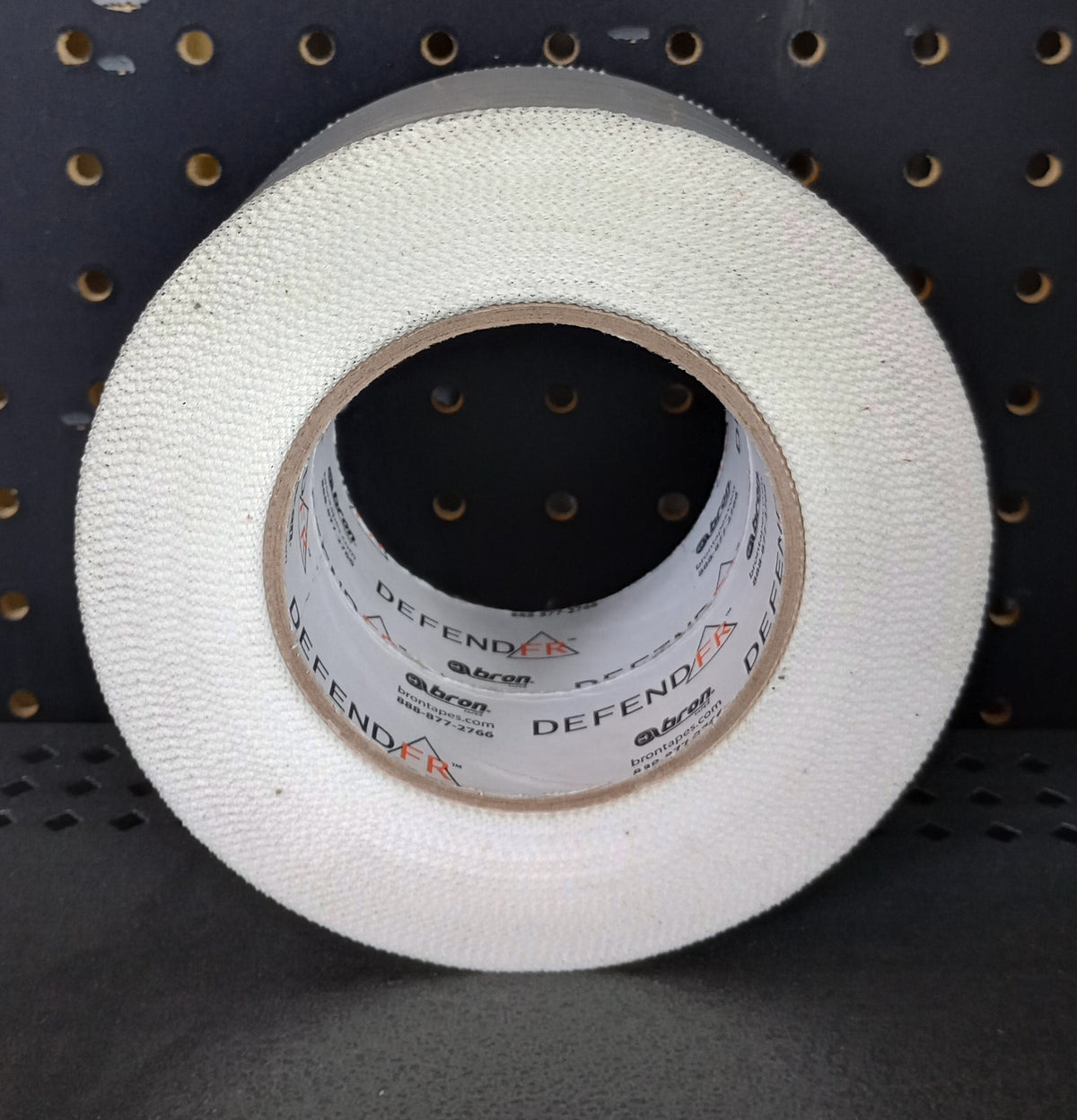 3" x 60 YD DefendFR Pinked Flame Retardant Tape – White Poly Tape for Safe Containment